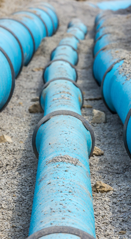 Water mains under repair- Ocean Boulevard Project